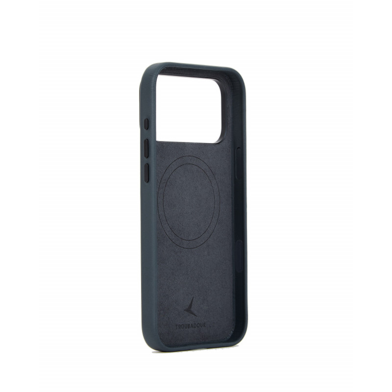 Mujjo Troubadour kožené puzdro pre Apple iPhone 18 Pro Max / 17 Pro Max, MagSafe, čadičové