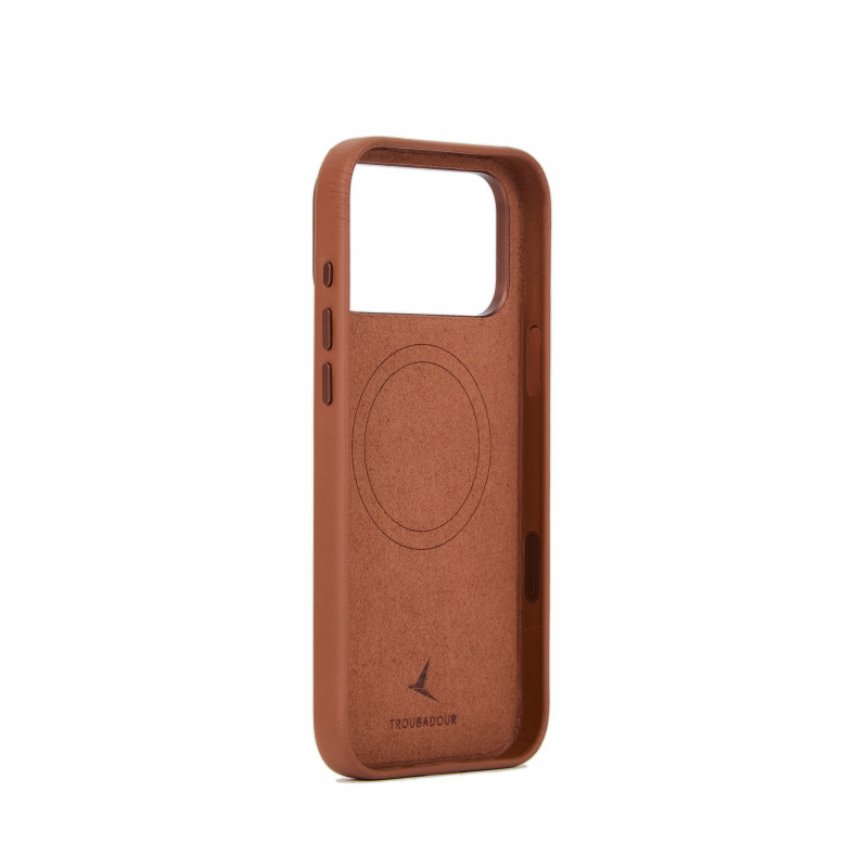 Mujjo Troubadour kožené puzdro pre Apple iPhone 18 Pro Max / 17 Pro Max, MagSafe, svetlohnedé