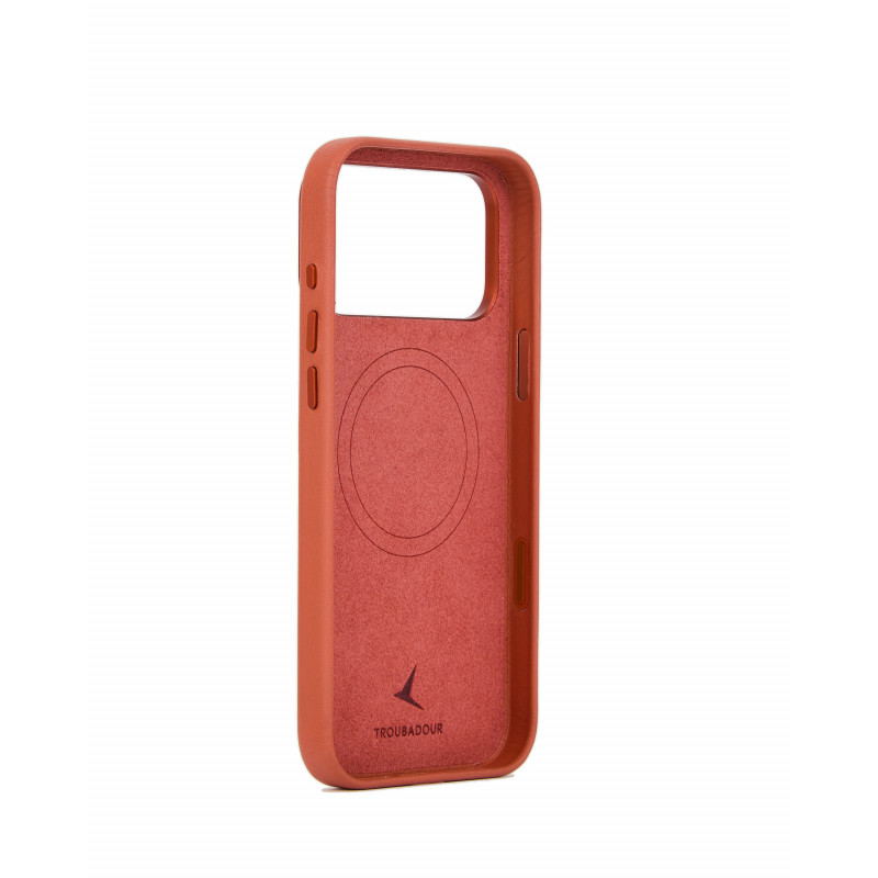 Mujjo Troubadour kožené puzdro pre Apple iPhone 18 Pro Max / 17 Pro Max, MagSafe, terakotové