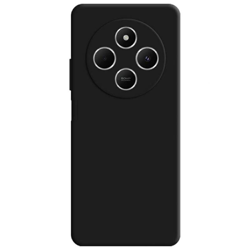 3MK Silicone Case silikónové puzdro na smartfón Xiaomi Redmi 14C / Redmi A4 5G, čierne