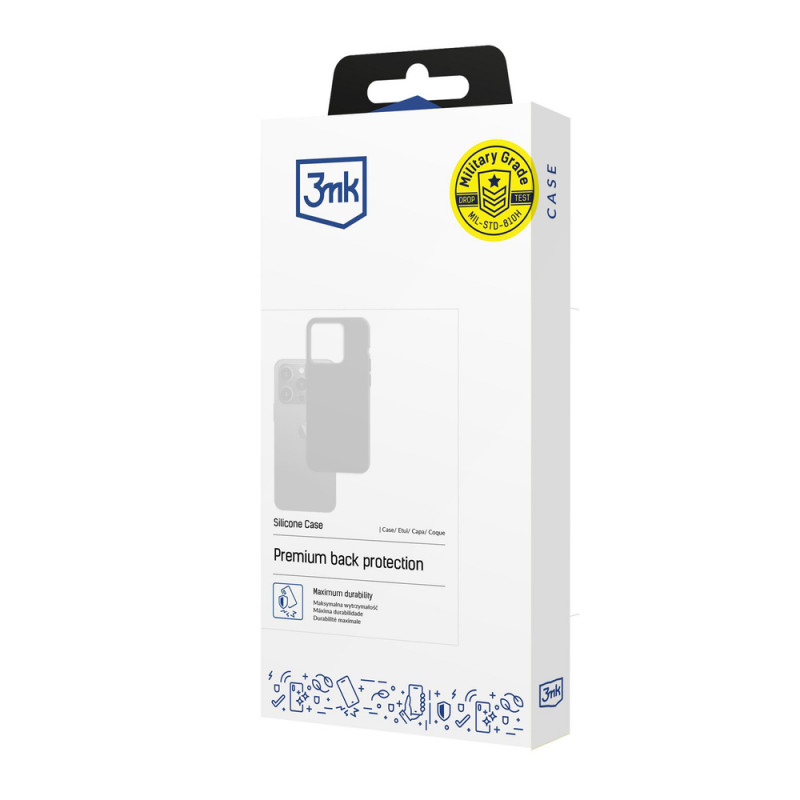 3MK Silicone Case silikónové puzdro pre Samsung Galaxy S25+, čierne