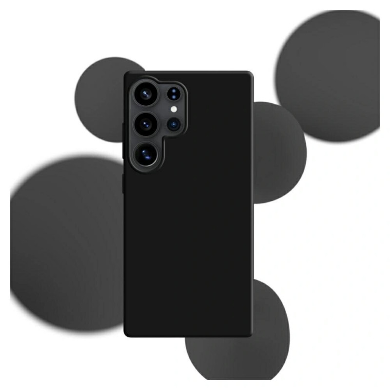 3MK Silicone Case silikónové puzdro pre Samsung Galaxy S25 Ultra, čierne