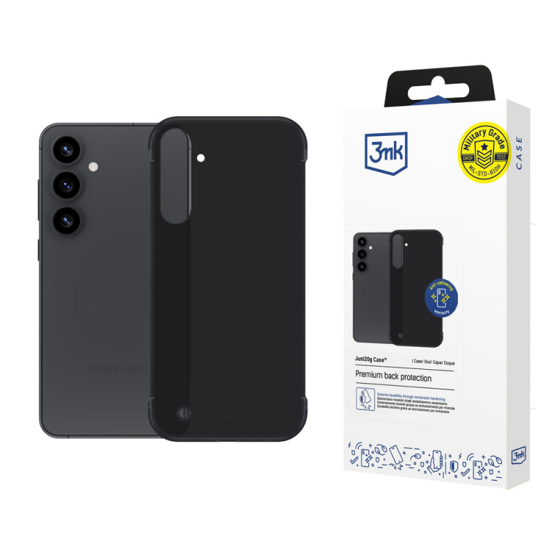 Puzdro 3mk Just20g Matt Case pre Samsung Galaxy S25+, matné čierne