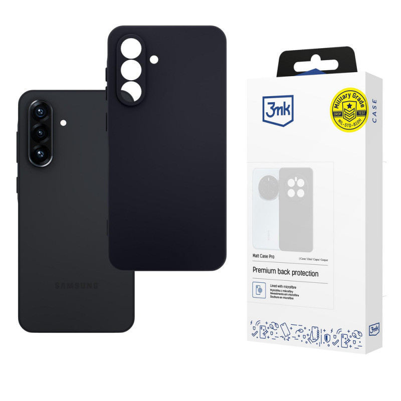 3MK Matt Case Pro puzdro pre Samsung Galaxy A56 5G, čierne
