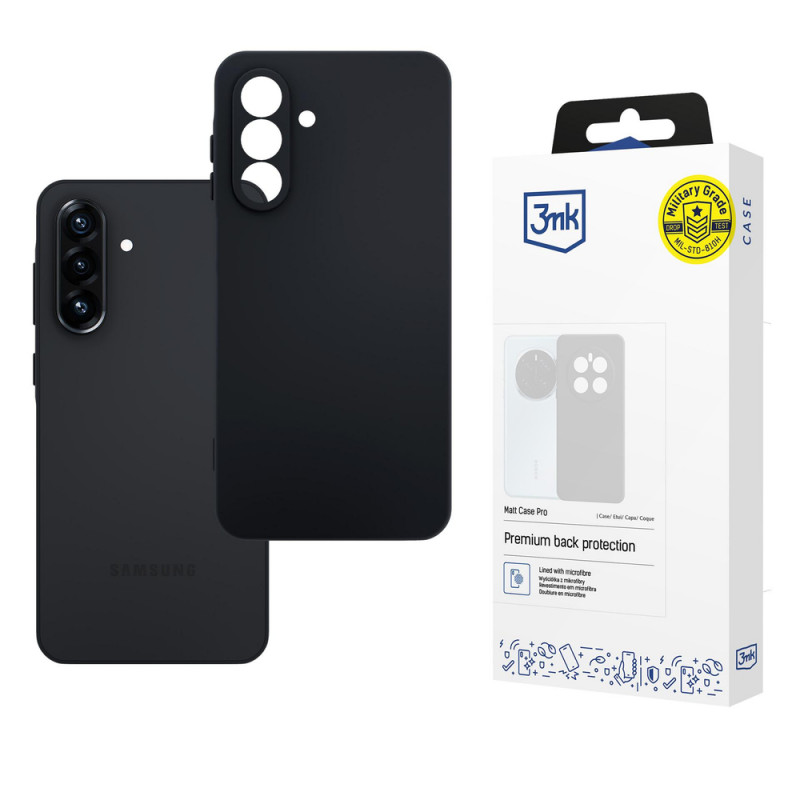 3MK Matt Case Pro puzdro pre Samsung Galaxy A26 5G, čierne