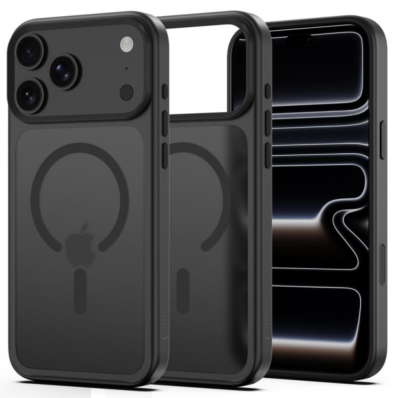 Tech-Protect Magmat MagSafe CC puzdro na Apple iPhone 17 Pro Max / 18 Pro Max, matné čierne