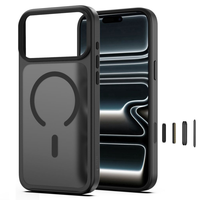 Tech-Protect Magmat MagSafe CC puzdro na Apple iPhone 17 Pro Max / 18 Pro Max, matné čierne