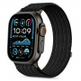 Tech-Protect Nylon Sport remienok na Apple Watch 44/45/46/49 mm, čierny