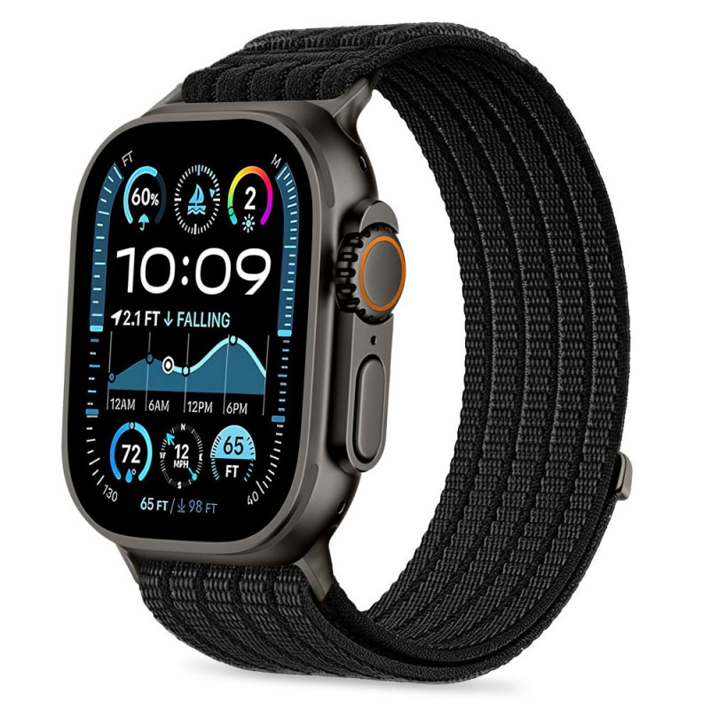 Tech-Protect Nylon Sport remienok na Apple Watch 44/45/46/49 mm, čierny