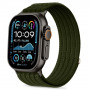 Tech-Protect Nylon Sport remienok na Apple Watch 44/45/46/49 mm, tmavozelený