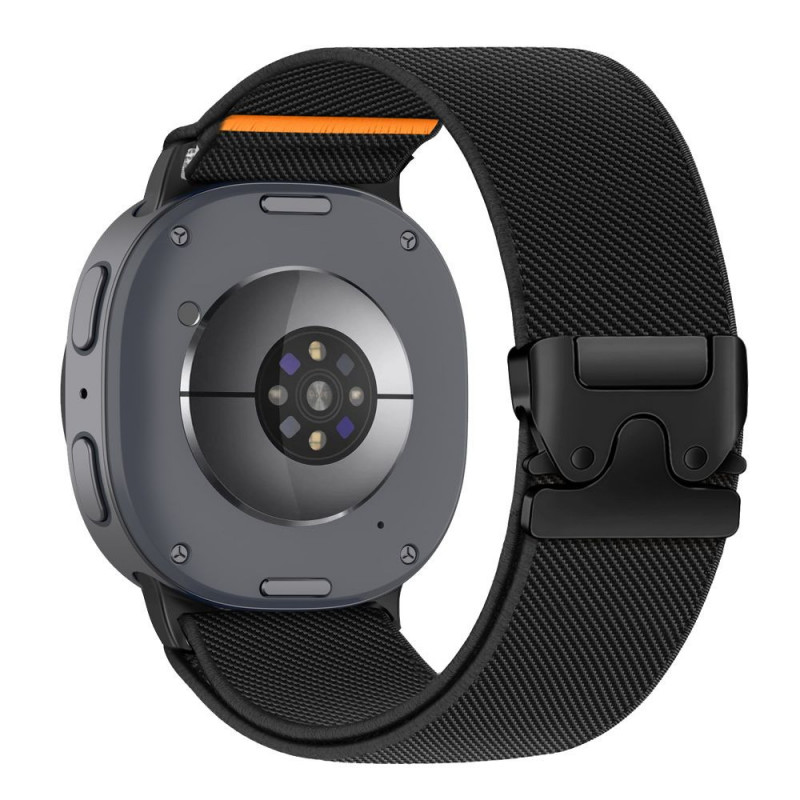 Tech-Protect Nylon Clasp remienok na hodinky pre Samsung Galaxy Watch 8 / 9 / Classic 40 / 44 / 46 mm, čierny
