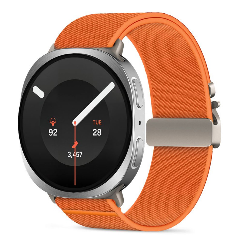 Tech-Protect Nylon Clasp remienok na hodinky pre Samsung Galaxy Watch 8 / 9 / Classic 40 / 44 / 46 mm, oranžový