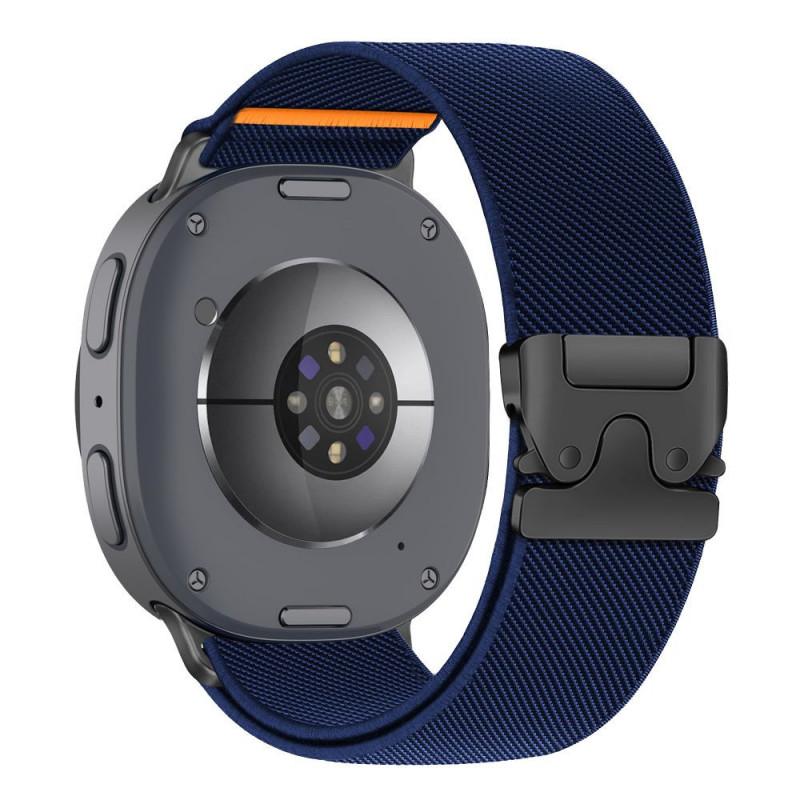 Tech-Protect Nylon Clasp remienok na hodinky pre Samsung Galaxy Watch 8 / 9 / Classic 40 / 44 / 46 mm, námornícky modrý