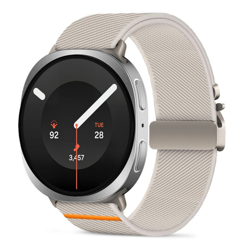 Tech-Protect Nylon Clasp remienok na hodinky pre Samsung Galaxy Watch 8 / 9 / Classic 40 / 44 / 46 mm, Starlight