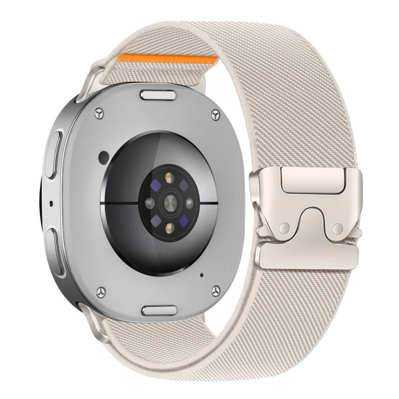 Tech-Protect Nylon Clasp remienok na hodinky pre Samsung Galaxy Watch 8 / 9 / Classic 40 / 44 / 46 mm, Starlight
