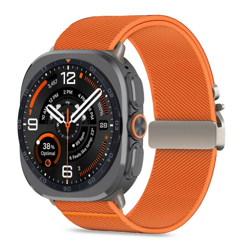 Tech-Protect Nylon Clasp remienok na hodinky pre Samsung Galaxy Watch Ultra 1 / 2 2024-2026 47 mm, oranžový