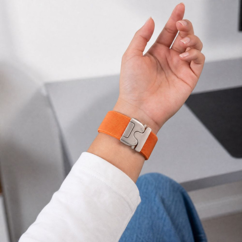 Tech-Protect Nylon Clasp remienok na hodinky pre Samsung Galaxy Watch Ultra 1 / 2 2024-2026 47 mm, oranžový