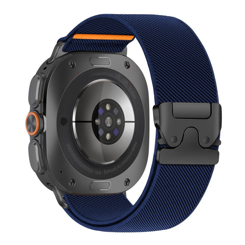 Tech-Protect Nylon Clasp remienok na hodinky pre Samsung Galaxy Watch Ultra 1 / 2 2024-2026 47 mm, námornícky modrý