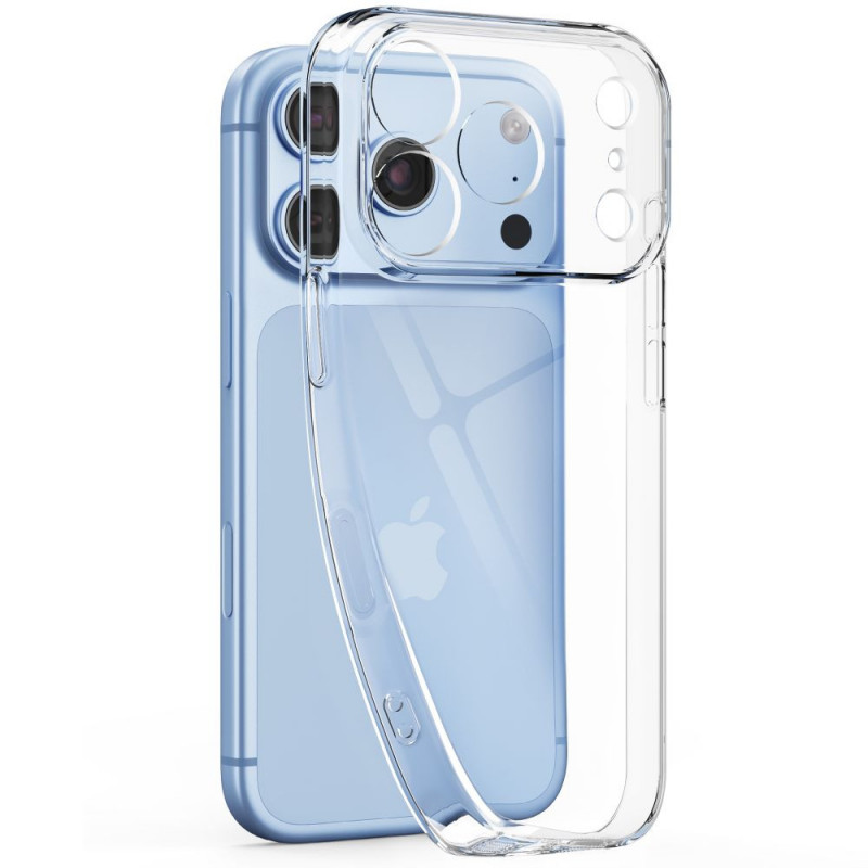 Tech-Protect FlexAir + Glass puzdro s tvrdeným sklom (2 ks) pre Apple iPhone 17 Pro / 18 Pro, priehľadné
