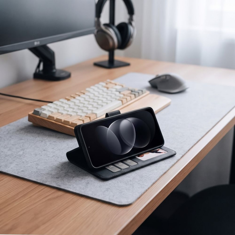 Tech-Protect Wallet puzdro pre Xiaomi Redmi Note 17 Pro Max 5G, matné čierne