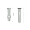 Tech-Protect Silicone remienok pre Apple Watch 8/9/10/11/12/SE 40/41/42 mm, sivý