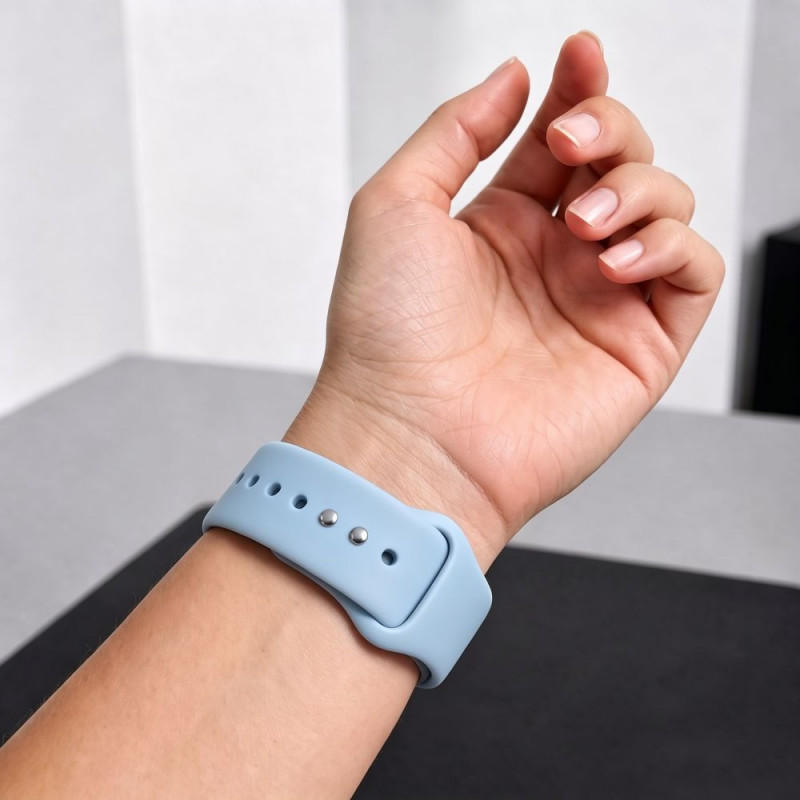 Tech-Protect Silicone remienok pre Apple Watch 8/9/10/11/12/SE 40/41/42 mm, modrý