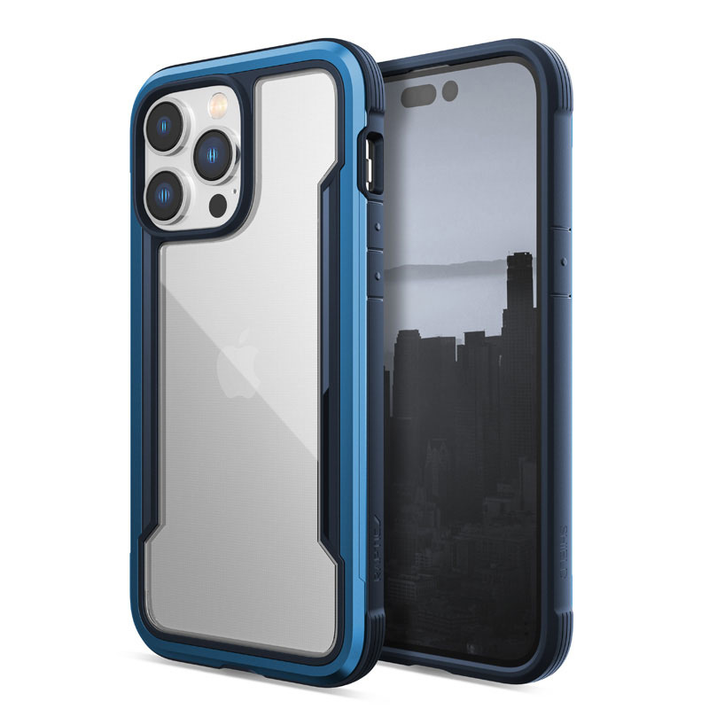 X-Doria Raptic Shield puzdro pre Apple iPhone 14 Pro Max, námornícka modrá