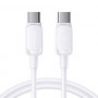 Kábel Joyroom S-A14 Multi-Color Series USB-C - USB-C, 60 W, 480 Mbps, 1,2 m, biely (S-CC100A141W)