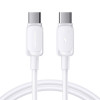 Kábel Joyroom S-A14 Multi-Color Series USB-C - USB-C, 60 W, 480 Mbps, 1,2 m, biely (S-CC100A141W)