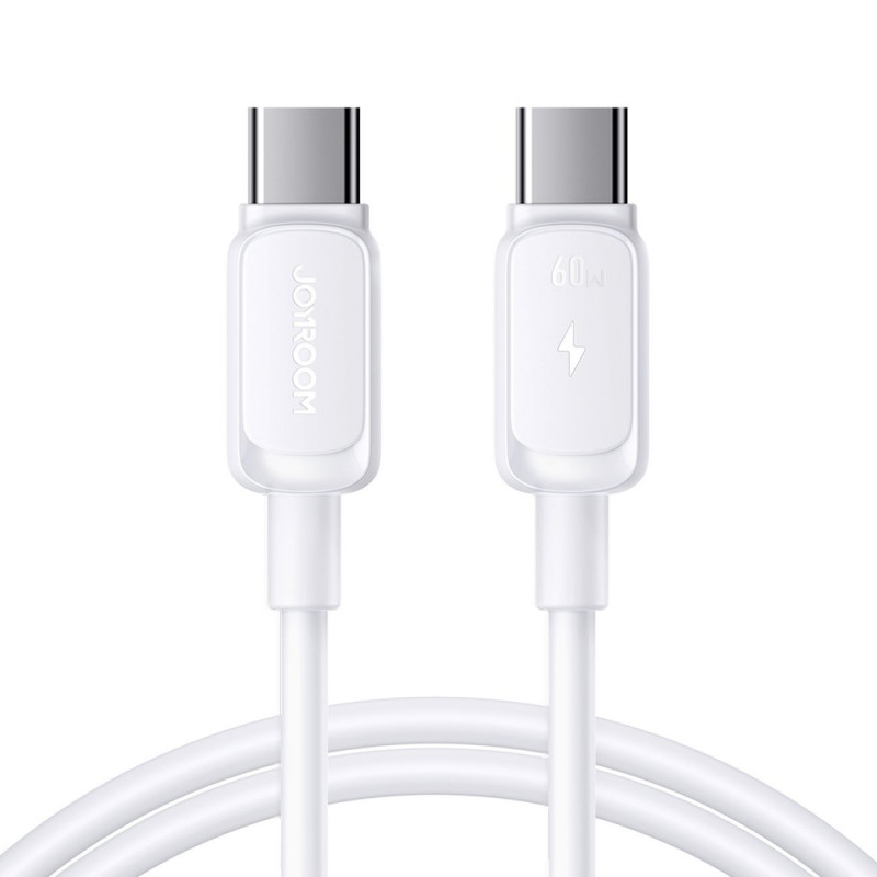 Kábel Joyroom S-A14 Multi-Color Series USB-C - USB-C, 60 W, 480 Mbps, 1,2 m, biely (S-CC100A141W)