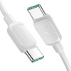 Kábel Joyroom S-A14 Multi-Color Series USB-C - USB-C, 60 W, 480 Mbps, 1,2 m, biely (S-CC100A141W)