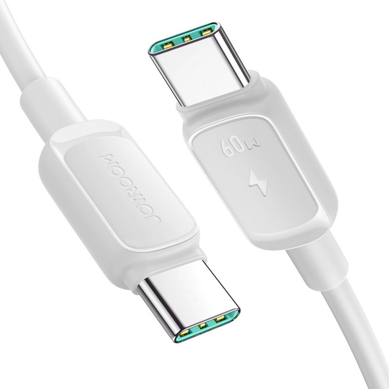 Kábel Joyroom S-A14 Multi-Color Series USB-C - USB-C, 60 W, 480 Mbps, 1,2 m, biely (S-CC100A141W)