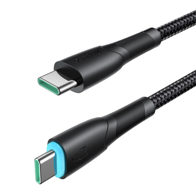 Joyroom Starry Series SA32-CC3 kábel USB-C - USB-C, 60 W, 480 Mb/s, 1 m, čierny