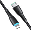 Joyroom Starry Series SA32-CC3 kábel USB-C - USB-C, 60 W, 480 Mb/s, 1 m, čierny