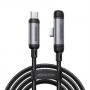 Joyroom EnjoyX Series S-A56 kábel USB-C - USB-C 90°, 60 W, 480 Mb/s, 1,2 m, čierny