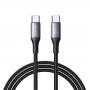 Joyroom Flash Series S-A28 kábel USB-C - USB-C, 60 W, 480 Mb/s, 1 m, čierny