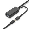 Predlžovací kábel UGREEN US175 USB 3.0 s napájacím portom micro USB, 5 m, čierny