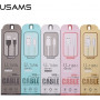 Kábel USAMS US-SJ098 U-Turn Micro USB na USB, 2 A, 1 m, čierny