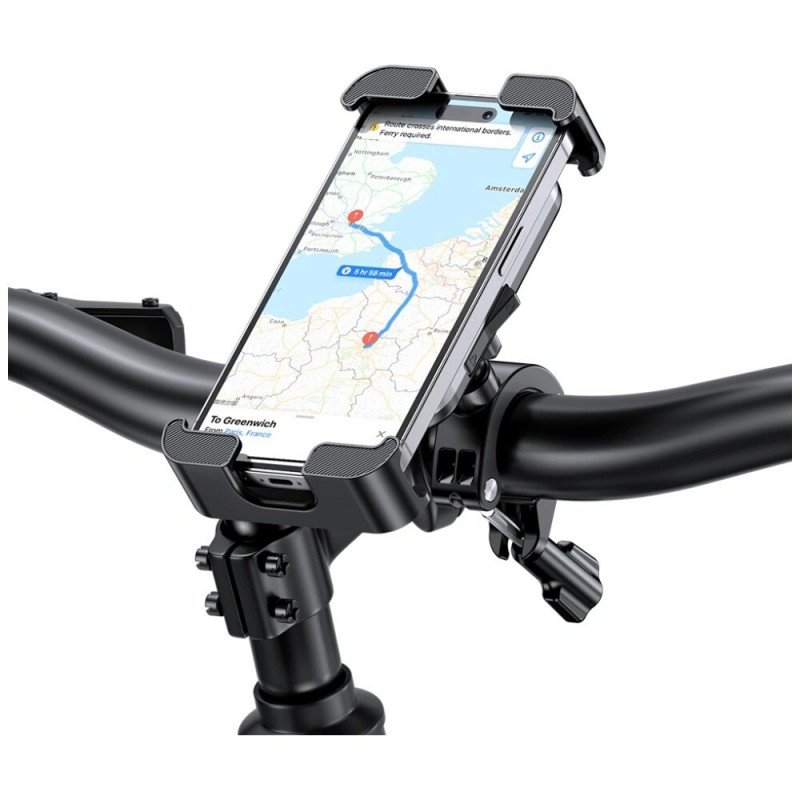 Držiak telefónu na bicykel USAMS ZJ082, čierny