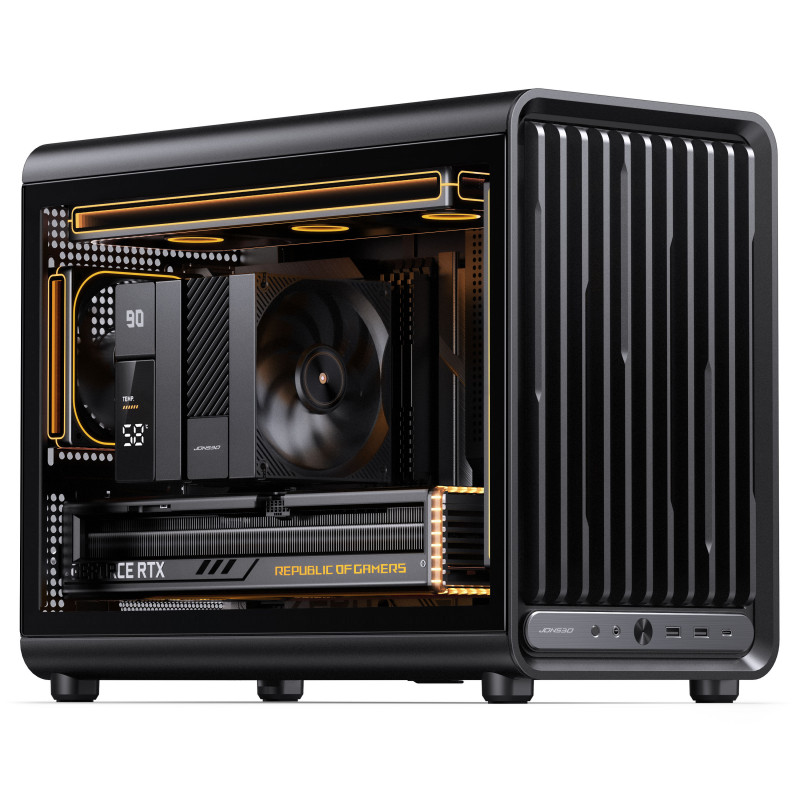 Jonsbo D33 STD počítačová skriňa, mini skriňa, mATX, tvrdené sklo, čierna (D33 STD BLACK)