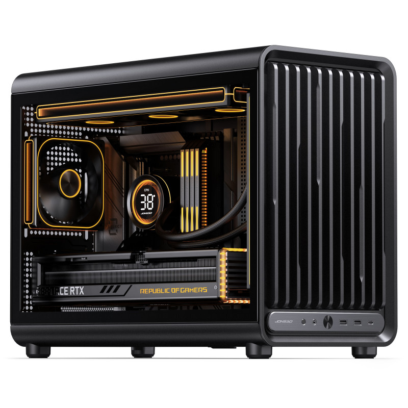 Jonsbo D33 STD počítačová skriňa, mini skriňa, mATX, tvrdené sklo, čierna (D33 STD BLACK)