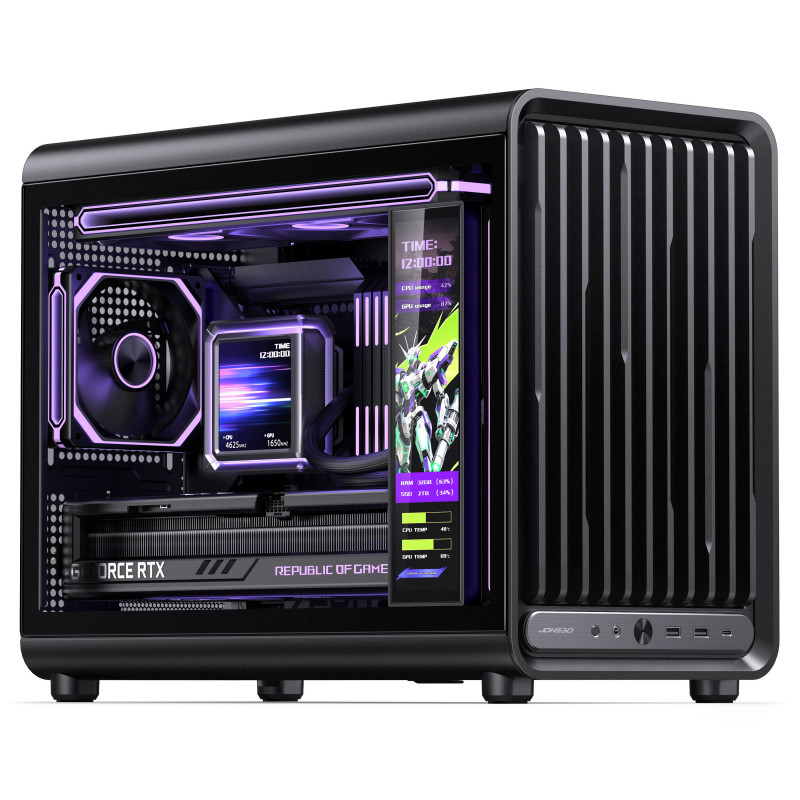 Jonsbo D33 STD počítačová skriňa, mini skriňa, mATX, tvrdené sklo, čierna (D33 STD BLACK)