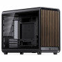 Jonsbo D33 Wood počítačová skriňa, Micro-ATX, mATX, tvrdené sklo, čierna, drevo