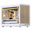Jonsbo D33 Wood počítačová skriňa, mini skriňa, mATX, tvrdené sklo, biela, drevo (D33 WD/WHITE)
