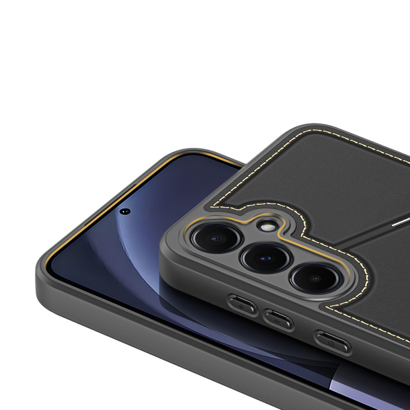 Dux Ducis puzdro Rafi II pre Samsung Galaxy S25 so stojanom a peňaženkou, čierne