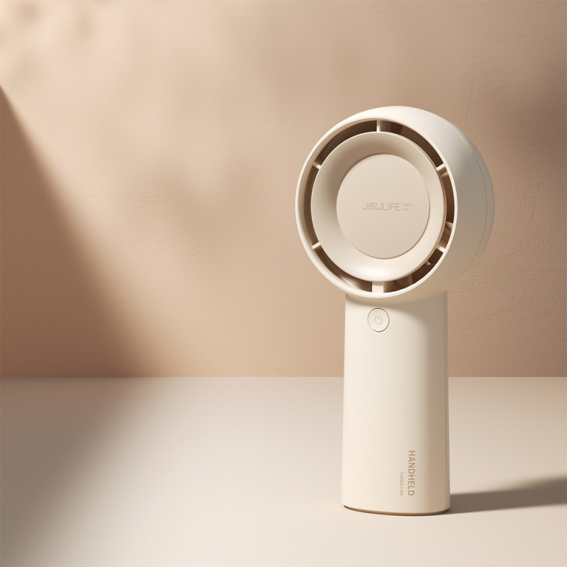 Jisulife Life5 Plus (FA43) ručný ventilátor, 4000 mAh, USB-C, béžový