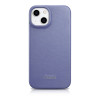 iCarer CE Premium Leather Folio Case kožené knižkové puzdro pre Apple iPhone 14 Plus / 15 Plus, MagSafe, svetlofialové (ICR413)