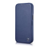 iCarer CE Premium Leather Folio Case magnetické knižkové puzdro pre iPhone 14 Plus, MagSafe, modré (WMI14220715-BU)