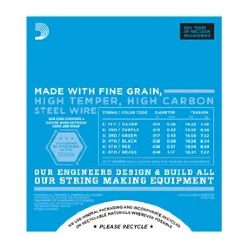 D'Addario EXL110 Regular Light struny na elektrickú gitaru, 10-46