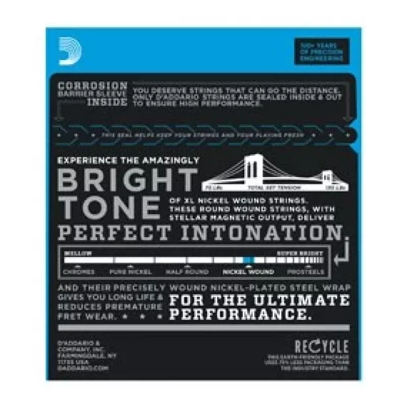 D'Addario EXL120 Super Light struny na elektrickú gitaru, 9-42
